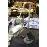 Anglepoise lamp, H: 60 cm. Not available for in-house P&P. Condition Report: All electrical items in