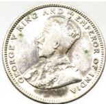 1926 - Straits Settlement - Silver 20 Cents - King George V. P&P Group 1 (£14+VAT for the first