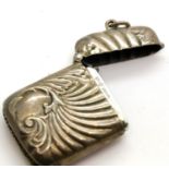 Sterling silver vesta case. P&P Group 1 (£14+VAT for the first lot and £1+VAT for subsequent lots)