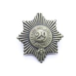 British Glengarry badge for 29th Foot Worcester Regiment. P&P Group 1 (£14+VAT for the first lot and