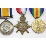 British WWI trio to 48882 Gnr. C Tharratt RFA. P&P Group 1 (£14+VAT for the first lot and £1+VAT for