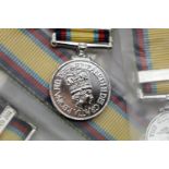 Eighteen Elizabeth II Gulf 1990-1 medal miniatures with ribbons. P&P Group 1 (£14+VAT for the