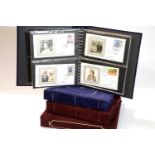 Four volumes of Benhams Royalty silk stamped envelopes with Diana mint stamp and other silks, 57