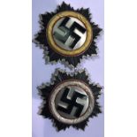 Pair of German WWII type Deutsches Kreuz, P&P Group 1 (£14+VAT for the first lot and £1+VAT for