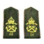 Pair of German Imperial WWI type epaulettes. P&P Group 1 (£14+VAT for the first lot and £1+VAT for