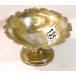 Silver fluted small bowl, H: 6.5 cm. P&P Group 1 (£14+VAT for the first lot and £1+VAT for