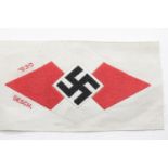 German WWII type Hitler Youth Sports Vest Patch. Un-issued mint condition, marked Ges Gesch. P&P
