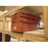 Red cantilever toolbox with no contents. Not available for in-house P&P.