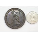 Bronze Coorg medal for loyal Coorg Forces April 1837. P&P Group 1 (£14+VAT for the first lot and £