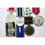 Seven various worldwide civilian and services medals. P&P Group 1 (£14+VAT for the first lot and £