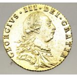 1787 Silver Sixpence of King George III - Gold Gilded. P&P Group 1 (£14+VAT for the first lot and £