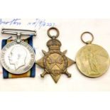 British WWI trio to 2444 Pte H C Gibbins R FUS. P&P Group 1 (£14+VAT for the first lot and £1+VAT