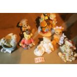 Seven Cherished teddies and similar. Not available for in-house P&P