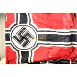 German WWII type battle flag, bearing stamps for Berlin 1939 Reichskreigsflagge, 150 x 90 cm P&P