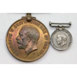 British WWI Mercantile Marine medal to William Williams, with a BWM miniature medal. P&P Group 1 (£