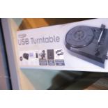 Boxed USB turntable. Not available for in-house P&P.