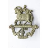 British Victorian type cap badge for 4th Volunteers Queens Regiment. P&P Group 1 (£14+VAT for the