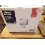 Boxed Tork singlefold/C fold mini hand towel dispenser as new. P&P Group 2 (£18+VAT for the first