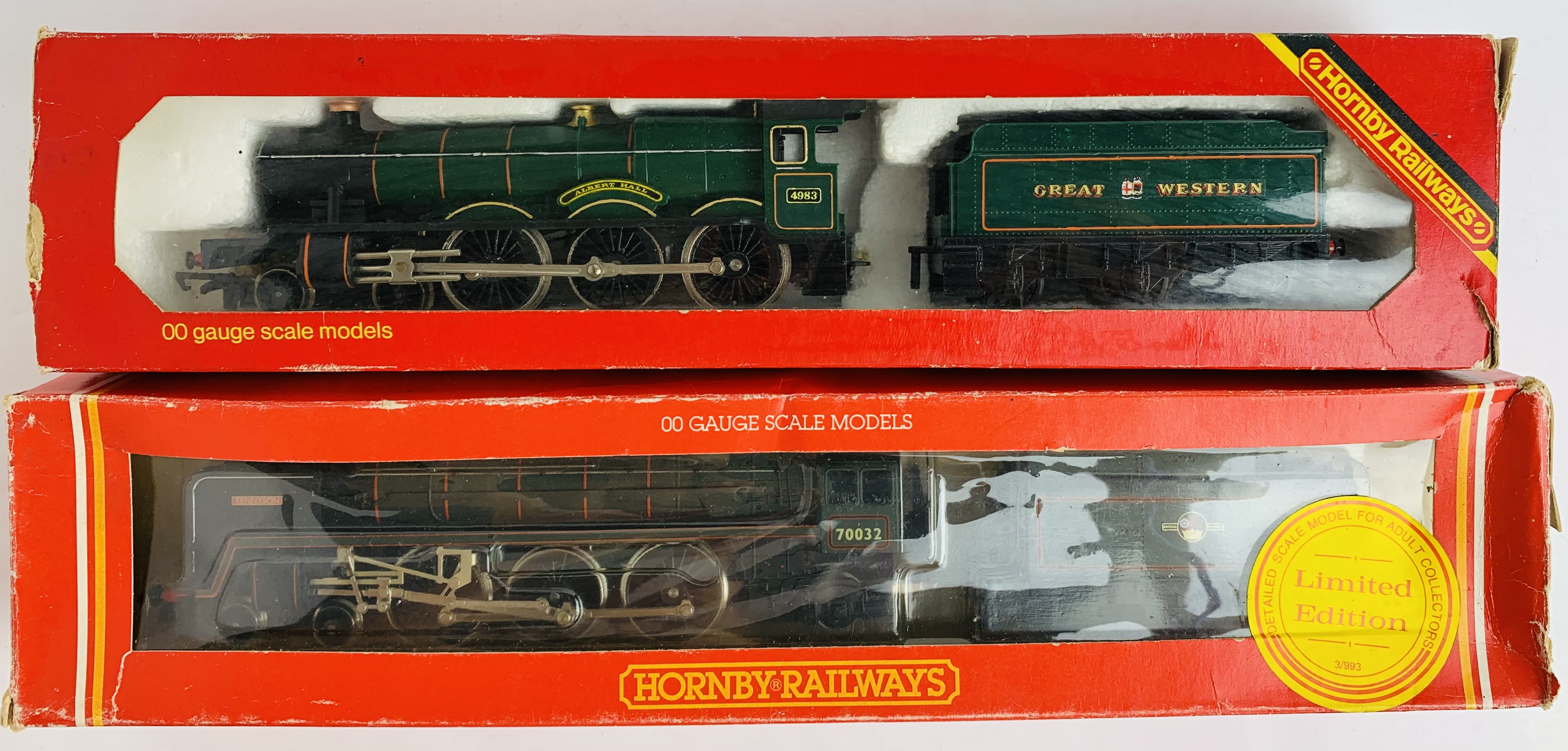 2x Hornby OO Locomotives - 1x Albert Hall & 1x Tennyson - Both Boxed, P&P Group 2 (£18+VAT for the