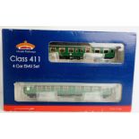 Bachmann 31-426A 4 CEP EMU 7128 Late SR Multiple Unit Green with Yellow Warning Panels - Boxed. P&