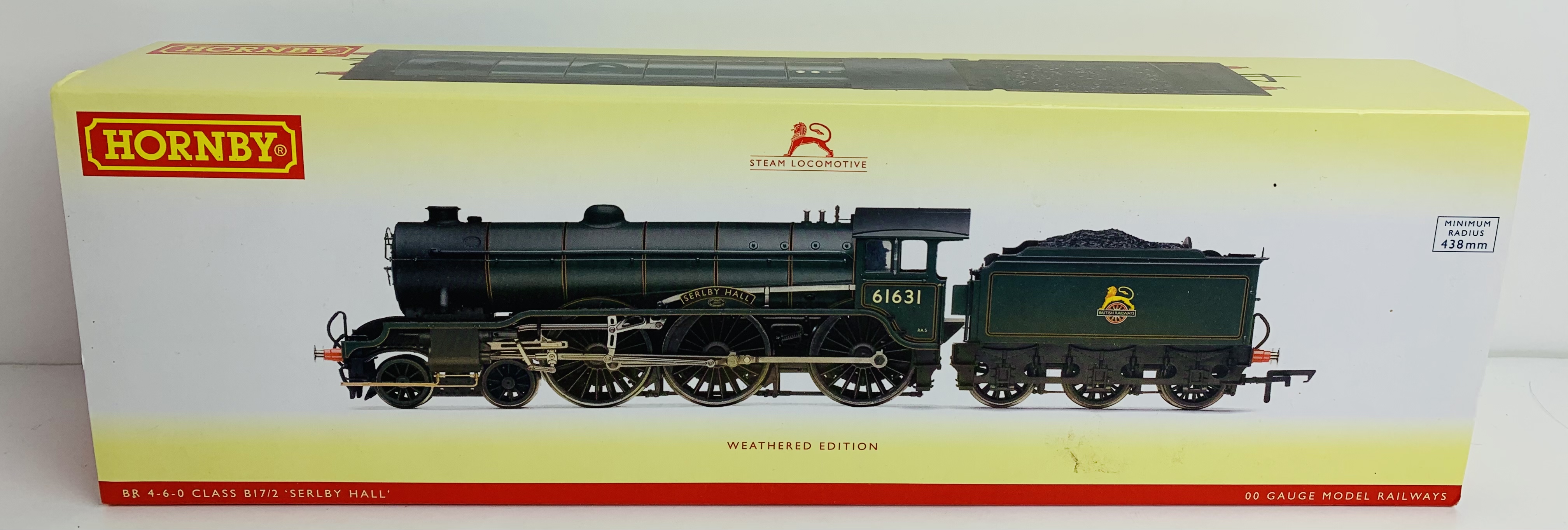 Hornby R3004 BR 4-6-0 Class B17/2 'Serlby Hall' Weathered Loco - Boxed. P&P Group 1 (£14+VAT for the