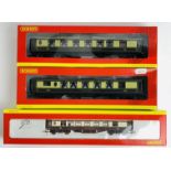 3x Hornby OO Gauge Pullman Parlour Coaches with Lights - To Include: R4429, R4424, R4143 - All