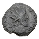 Roman Bronze of AE3 - Victorianus Radiate crown. P&P Group 1 (£14+VAT for the first lot and £1+VAT