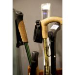 Collection of walking sticks and hiking sticks, P&P Group 1 (£14+VAT for the first lot and £1+VAT