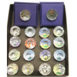 Swarovski, a collection of eighteen commemorative crystals, including two boxed examples. P&P
