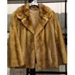 Brown mink coat by Arnold Seftor Edinburgh. P&P Group 2 (£18+VAT for the first lot and £3+VAT for