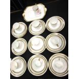 Vintage Thomas Forester Phoenix china 32 piece Greek Key tea service. Not available for in-house P&