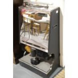 Electric shoe cleaner in good condition, H: 94 cm. Not available for in-house P&P.