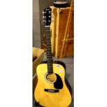 Squier by Fender acoustic guitar model 093-0300-021. Not available for in-house P&P.