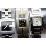 Three ladies Gucci wristwatches. P&P Group 1 (£14+VAT for the first lot and £1+VAT for subsequent