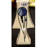 Lorna Bailey Charles Rennie Mackintosh pattern vase, H: 23 cm. P&P Group 2 (£18+VAT for the first