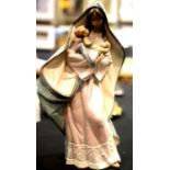 Lladro Gres figural group Amor De Virgen by Salvador Debon, impressed marks to the base, H: 33 cm.