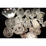 Large amount of crystal including bowls, baskets, vases, clocks etc. Not available for in-house P&