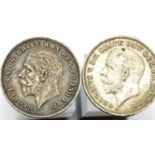 Two George V 1935 crowns. P&P Group 1 (£14+VAT for the first lot and £1+VAT for subsequent lots)