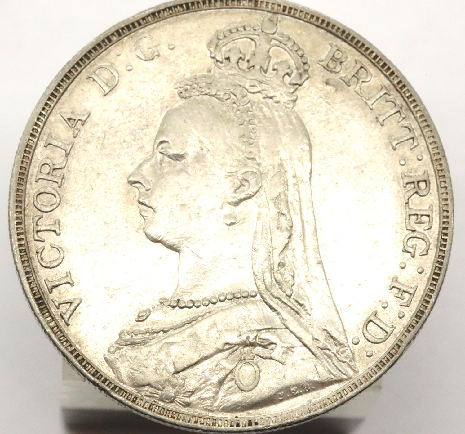 Victoria 1891 silver crown. P&P Group 1 (£14+VAT for the first lot and £1+VAT for subsequent lots)