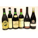 Six bottles of mixed French wine. P&P Group 3 (£25+VAT for the first lot and £5+VAT for subsequent