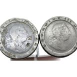 Two George III cartwheel twopences. P&P Group 1 (£14+VAT for the first lot and £1+VAT for subsequent