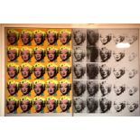After Andy Warhol (American 1928-1987), colour lithograph Marilyn Diptych, 75 x 55 cm. Not available