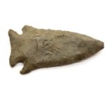 Neolithic Large Flint spear head. P&P Group 1 (£14+VAT for the first lot and £1+VAT for subsequent