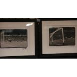 Two signed football photographs Norman Whiteside and Archie Gemmill. Not available for in-house P&P.