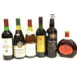 Six bottles of mixed wine including House of Commons no 1 claret. P&P Group 3 (£25+VAT for the first