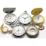 Six mixed pocket watches. P&P Group 1 (£14+VAT for the first lot and £1+VAT for subsequent lots)