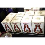Eight boxed 75cl Bells Royalty whiskies, boxes in poor condition. P&P Group 3 (£25+VAT for the first