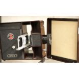 Vintage Fafix 100 Bakelite slide projector; lens is anastigmat 1:3.5 f=80mm Zett-Projektion