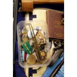 Case of Masonic Regalia jewels, tools etc. Not available for in-house P&P.