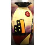 Lorna Bailey Manhattan vase, H: 20 cm. P&P Group 2 (£18+VAT for the first lot and £3+VAT for